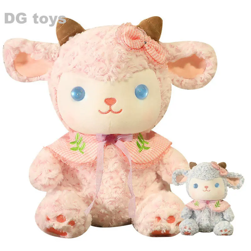 

Симпатичная розовая плюшевая игрушка в стиле "Лолита", "ягненок", очаровательная принцесса, овечка, плюшевая игрушка с жилетом, шарфом, больш...