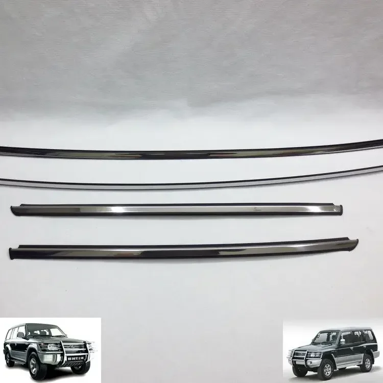 

4 шт. хромированная полоса для переднего лобового стекла для Pajero V30, декоративная полоса для переднего стекла Montero, декоративная полоса для переднего стекла MB 645738