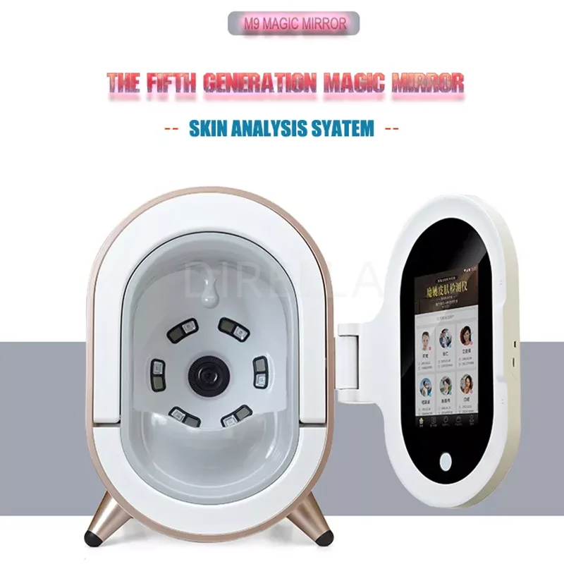 Analizador de piel portátil 3D, máquina de reconocimiento automático, análisis Facial, espejo mágico, prueba Facial, dispositivo de belleza