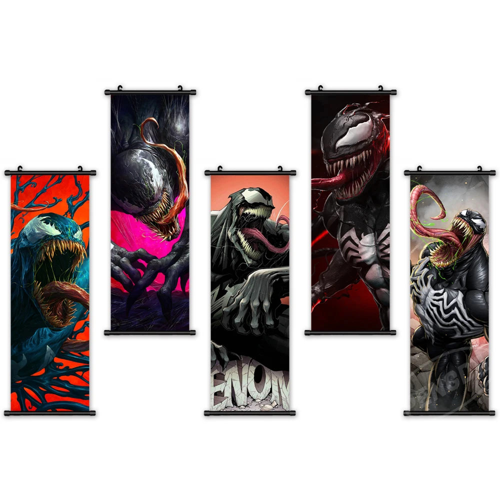 

Canvas Print Venom Picture Wall Marvel Artwork The Avengers Painting Movie Plastic Hanging Scrolls Character Poster Home Decor