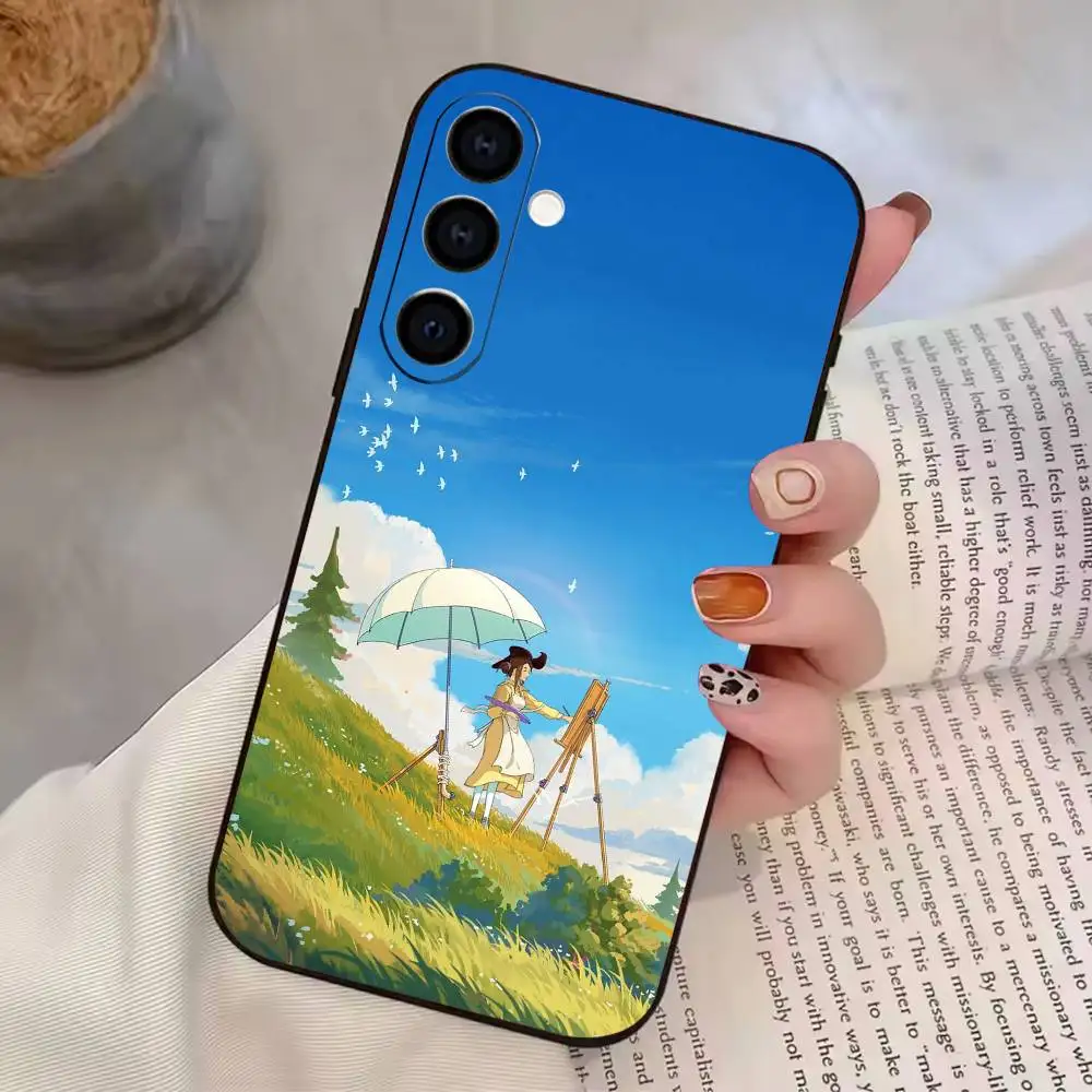 Чехол для телефона Kind The Wind Gentle Rises для Samsung A72, A71, A72, A70, A53, A52, A51, черный, мягкий, из ТПУ (art.: 3920dbdd1d22a) - 3920dbdd1d22a