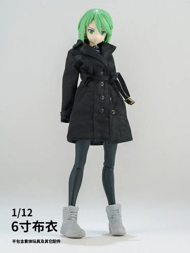 Масштаб 1/12 пальто для женщин модель 6-дюймового romankey