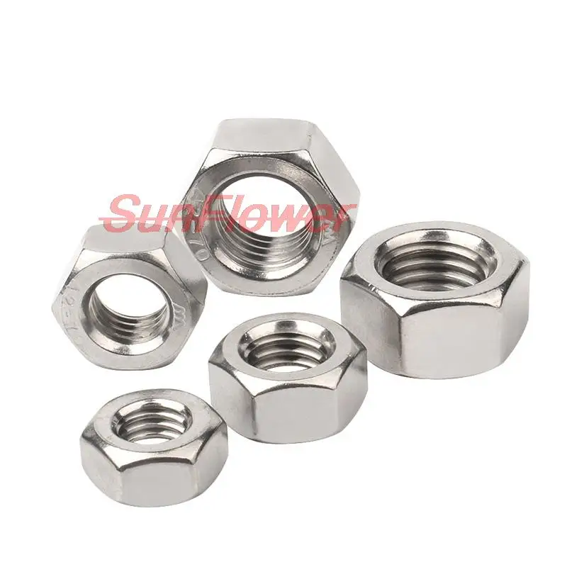 1~10pcs M4/M5/M6/M8/M10/M12/M14/M16/M18-M20 304 Stainless Steel Anti-Nut / Anti-Tooth Nut Anti-Threaded Left DIN934 - купить по