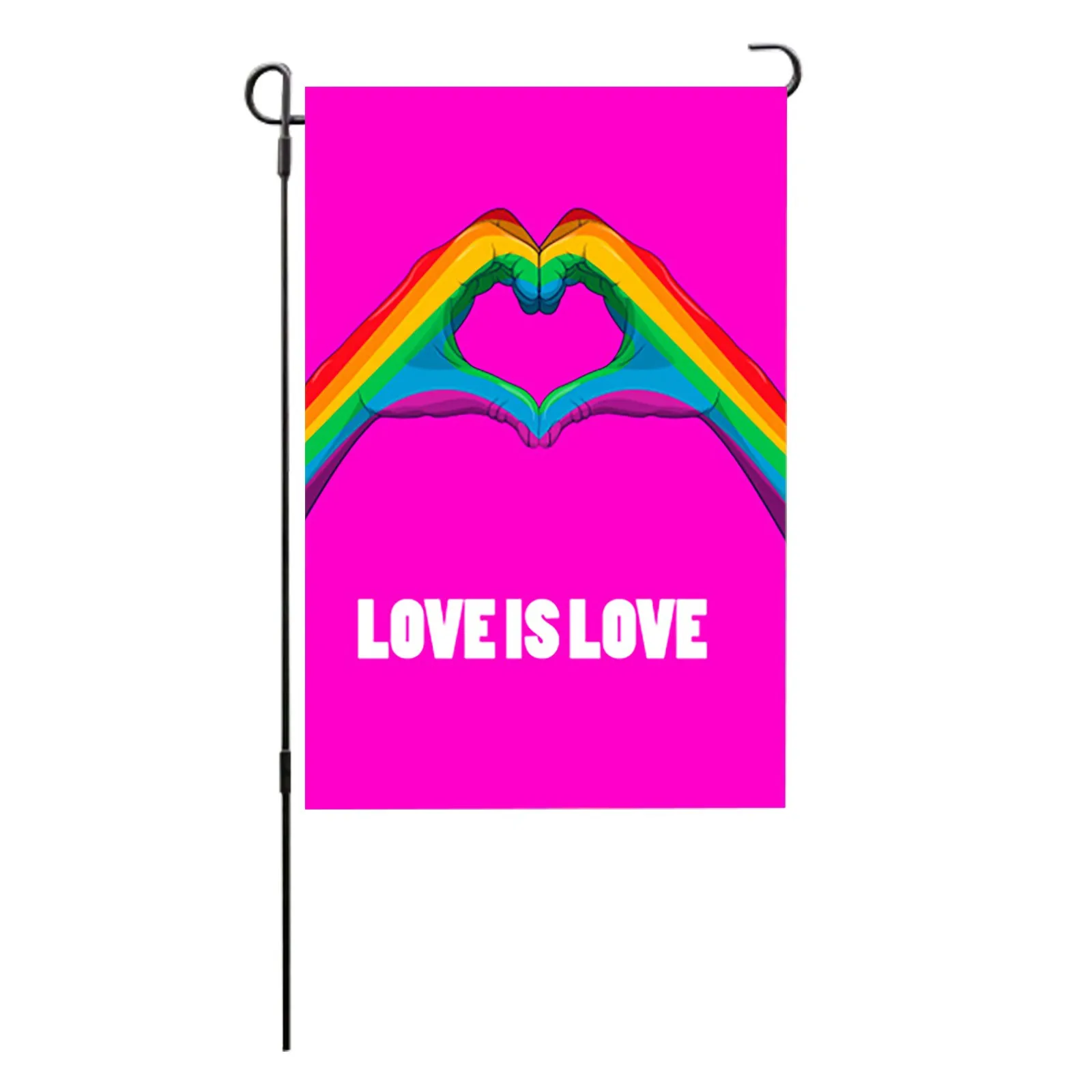 

Радужный Садовый флаг Love Is Love, вертикальный двусторонний Американский канадский флаг, комбинированный американский канадский флаг, комбин...