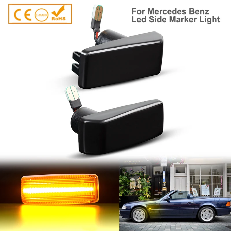 

2x For Mercedes Benz W201 82-93 W202 93-01 Led Fender Marker Lamps Repeater Indicator Light A1248200421