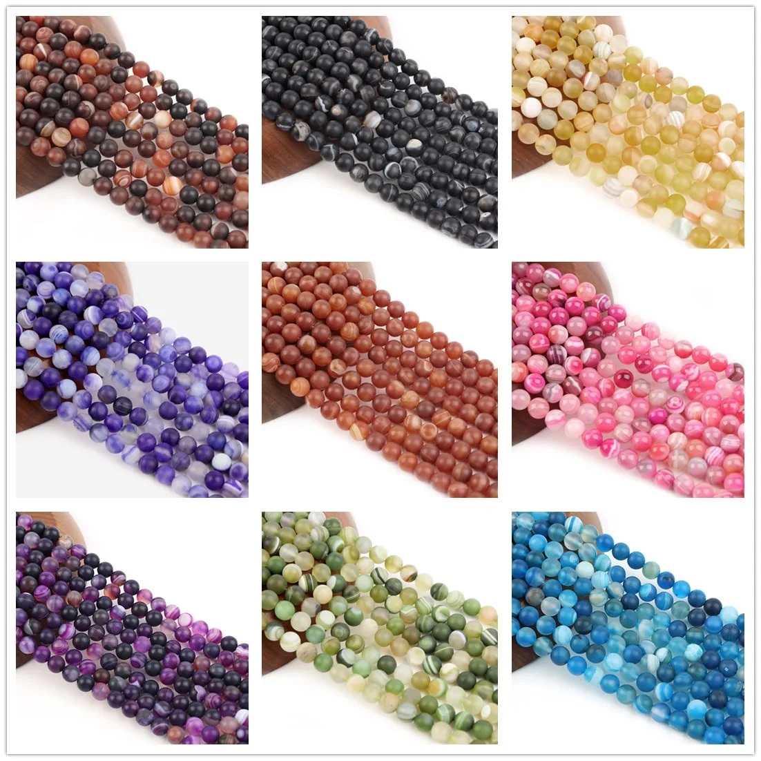 

Бусины из натурального агата, турмалина, для самостоятельного изготовления ювелирных изделий, 8x8 мм