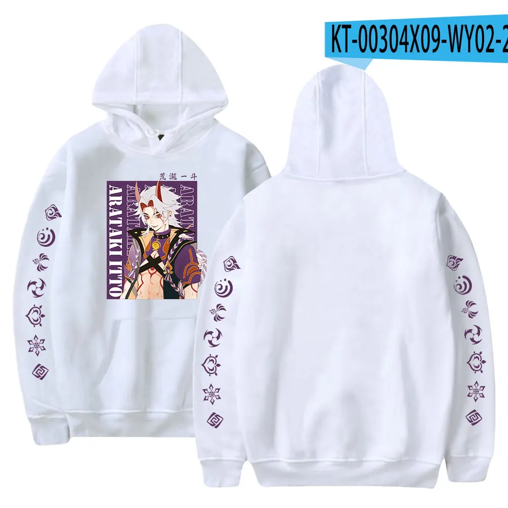 

Genshin Impact Hoodies Men Women Hip Hop Clothes Game Pullovers Casual Boys Girls Sweatshirts Autumn White Streetwear Tops