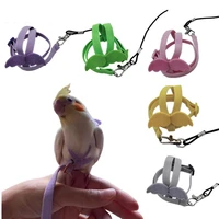 parrot bird flying traction rope adjustable ultra light harness leash with comfortable handle