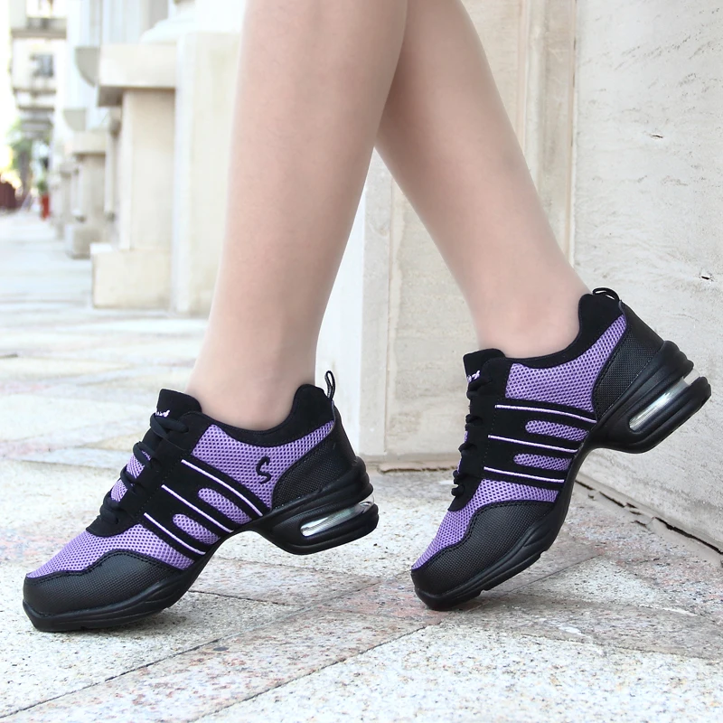 SENAGE High Quality Sports Feature Soft Outsole Breath Dance Shoes Sneakers for Woman Practice Shoes Modern Dance Jazz Shoes