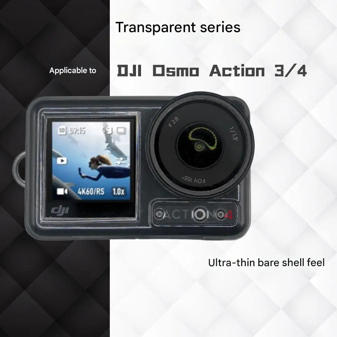 Прозрачный чехол для DJI Osmo Action 3 4
