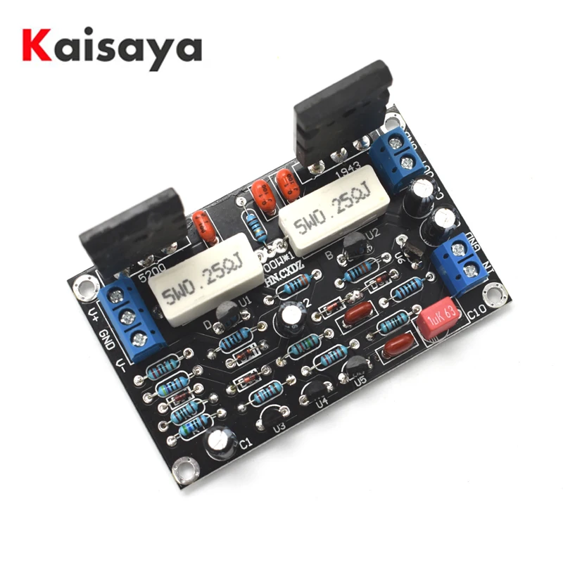 

new tube power amplifiers 2SC5200+2SA1943 Mono Channel HIFI Audio Amplifier Board 100W DC 35V C1-001