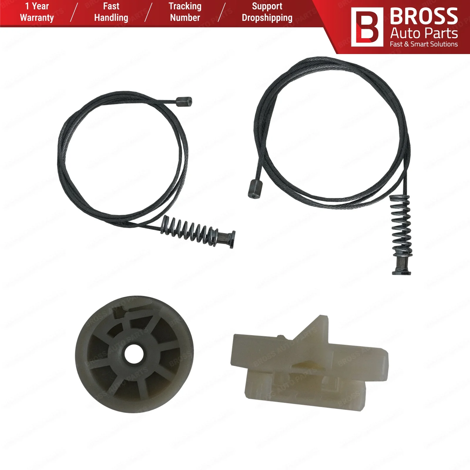 Комплект для ремонта стеклоподъемника Bross BWR926 электрический комплект Fiat Fiorino Citroen