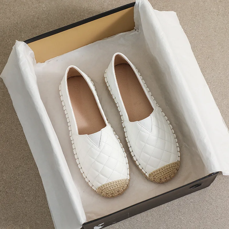 

Туфли женские с круглым носком, простая повседневная обувь на плоской подошве, новая модель 2022