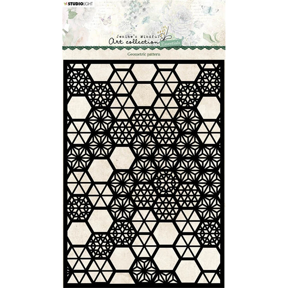 

2022 Arrival Geometric Pattern Stencil Diy Scrapbooking Paper Greeting Cards Making Photo Album Diary Dcoration Coloring Molds