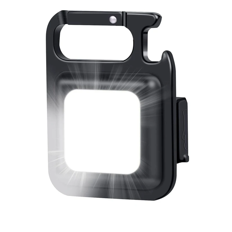 Фонарик маленького размера 1000 люмен яркие перезаряжаемые фонарики для ключей COB 4