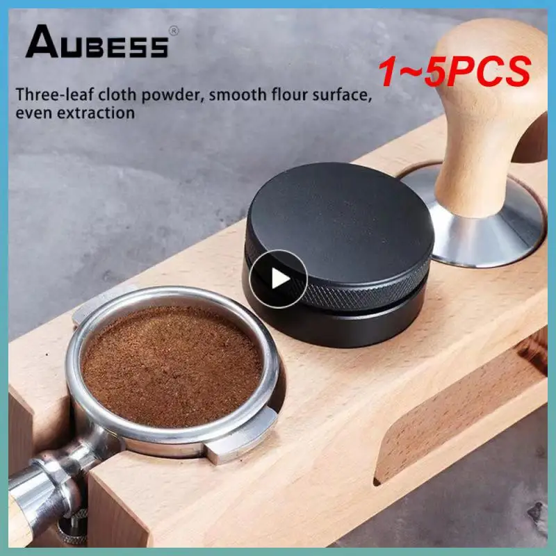 

1~5PCS Coffee Distributor, Espresso Distribution Tool/Leveler, 3 Angled Slopes Adjustable Palm Tamper Fits 51/53/58mm