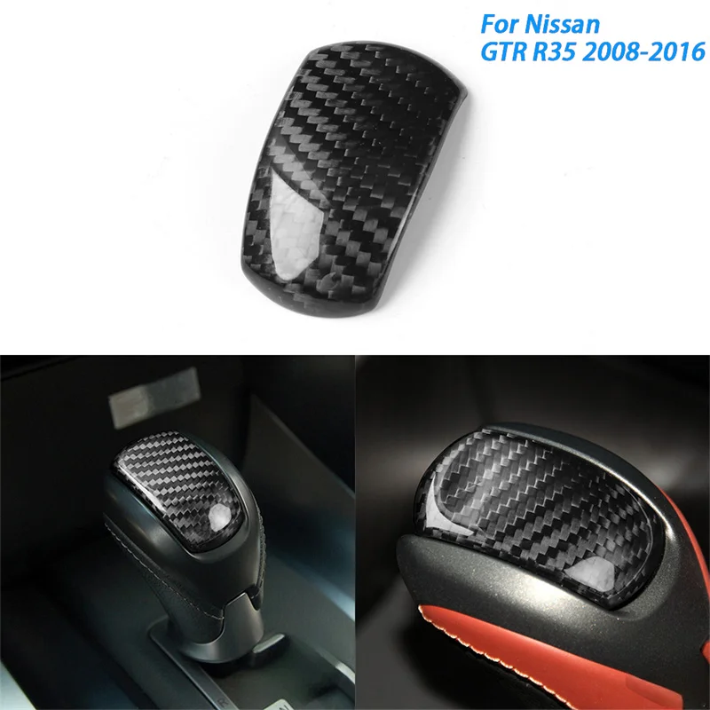 

Для Nissan GTR R35 2008-16, реальное углеродное волокно, искусственная Обложка, декоративное украшение интерьера автомобиля