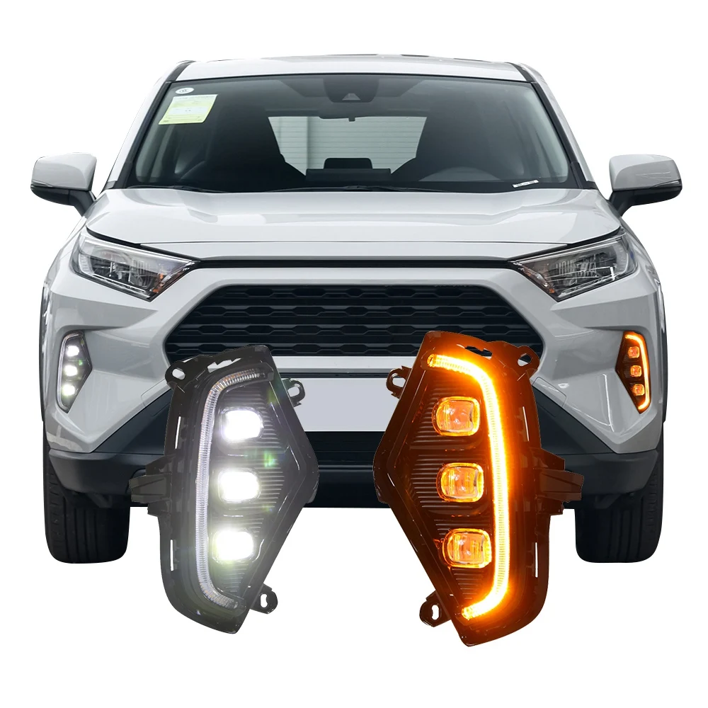 Лампы для дневных ходовых огней Toyota RAV4 2019 2020 2021 Задний сигнал поворота