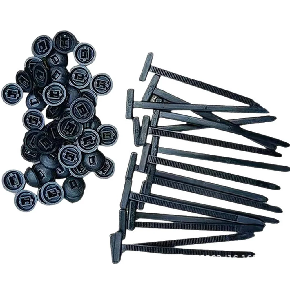 

Нейлоновые кабельные стяжки черные 10/20/50/100 шт