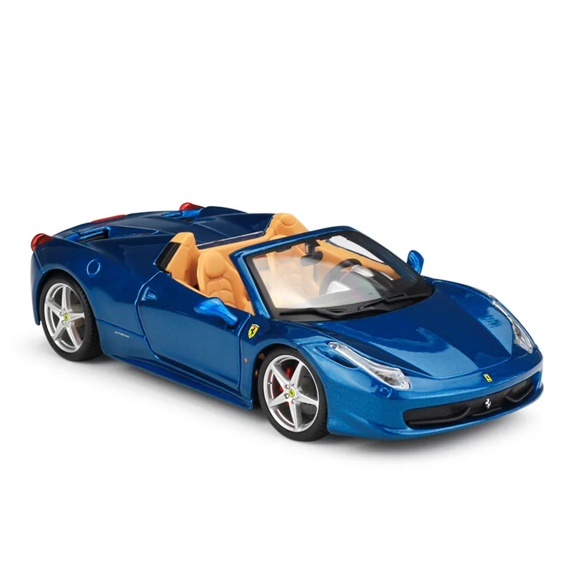 1:24 Ferraris 458 паук трансформируемая модель спортивного автомобиля из сплава