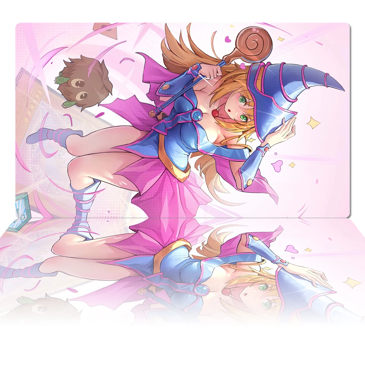 

Игровой коврик YuGiOh Dark Magician Girl Kuriboh TCG, игровой коврик для настольных игр с играми и карточками, резиновый Настольный коврик для мыши, зоны и су...