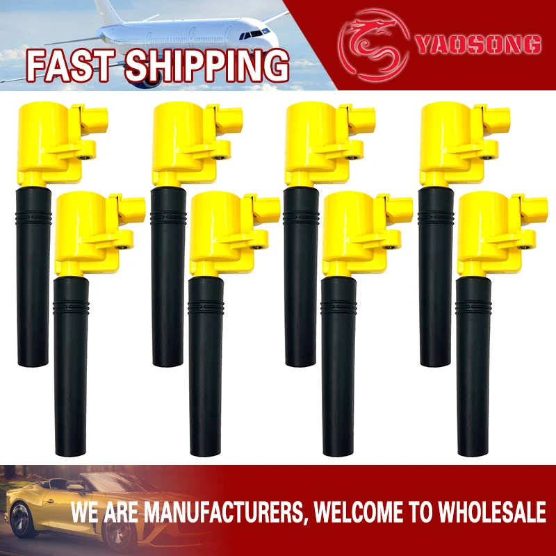 8 шт. Катушка зажигания для FORD THUNDERBIRD daiстандарта XJ JAGUAR S-TYPE LINCOLN LS 4.0L 4.2L V8 (1997-2007)