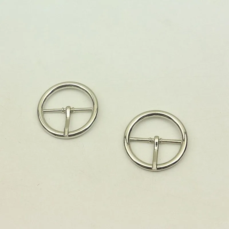 30pcs 30mm Round Metal Belt Buckle Adjust Pin Buckles DIY Women Coat Sewing Buttons for Bags Clothing Decor Accessorie