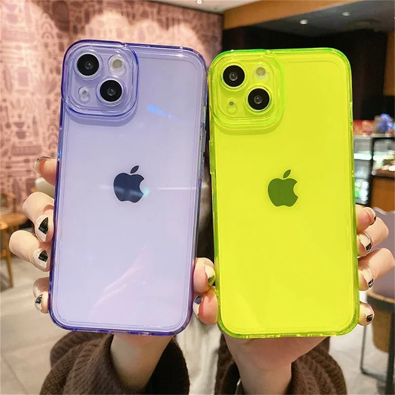 

Модный чехол карамельных цветов для iPhone 12 11 13 14 15 Pro Max 7 8 15 Plus X XR XS Max, прозрачный силиконовый защитный чехол для камеры