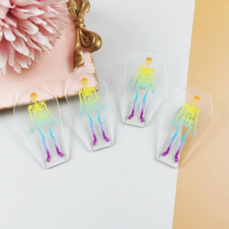 

10 шт., акриловые подвески в виде гроб