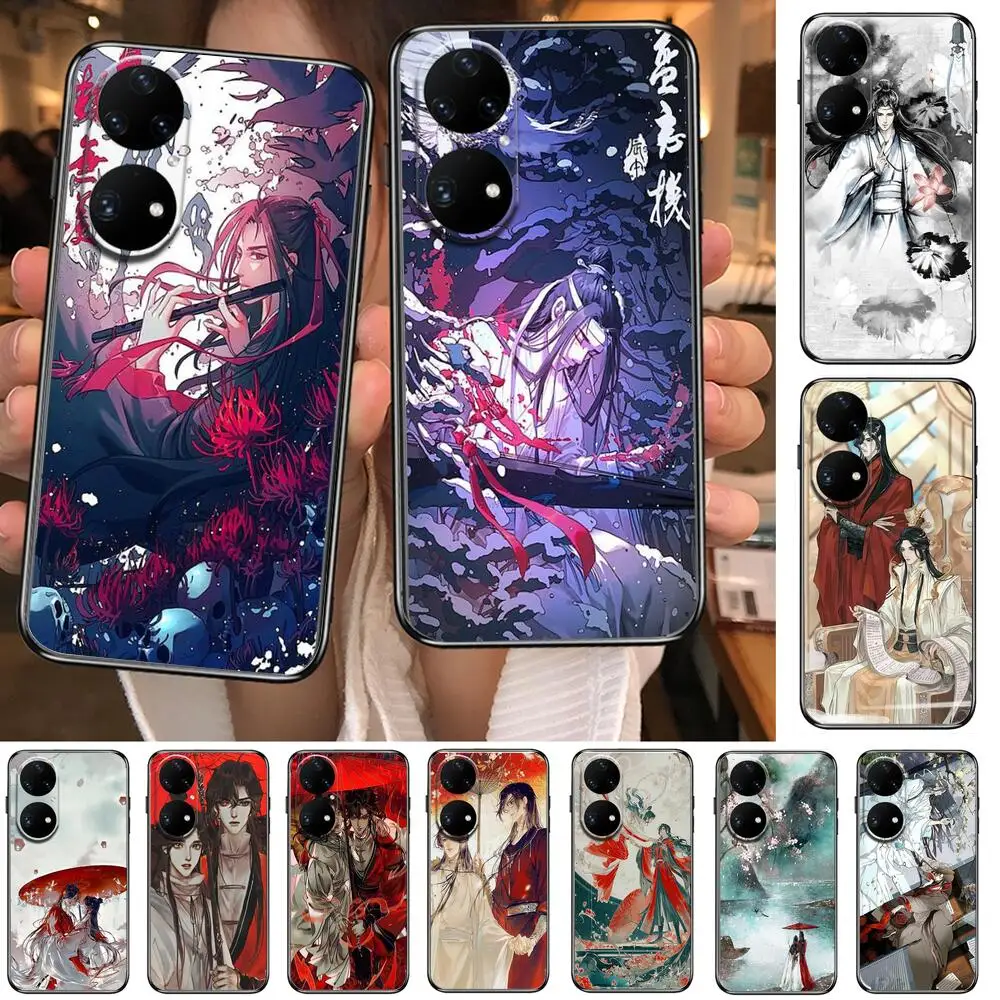 

mo dao zu shi Anime Comic Phone Case For Huawei p50 P40 p30 P20 10 9 8 Lite E Pro Plus Black Etui Coque Painting Hoesjes comic f