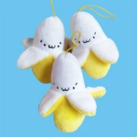 new bags phone pendant ornaments cartoon fruit key chains mini plush toy keyrings banana pendant