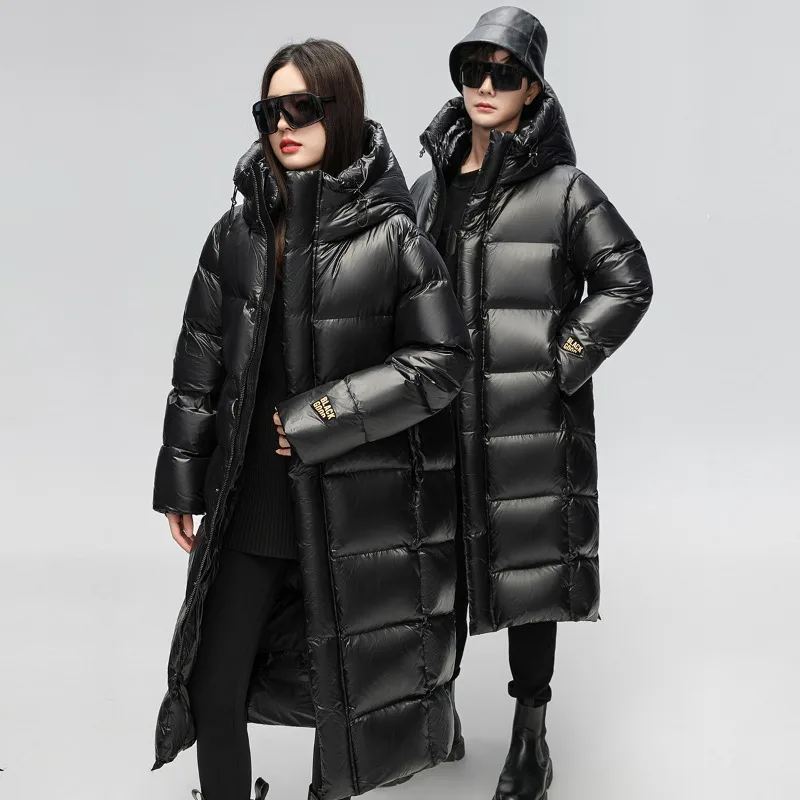 Дизайнерская одежда YEAE Мужская Роскошная длинная пуховая куртка с капюшоном