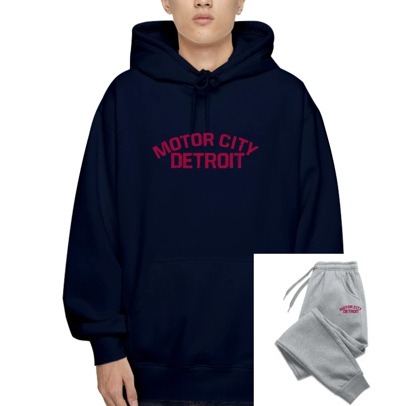 

Fashion Casual T-Sweatshirt Hoodies - Motor City Detroit - Muscle Car Classic American Motorcycle Fans Charger Hot Rodmake Your