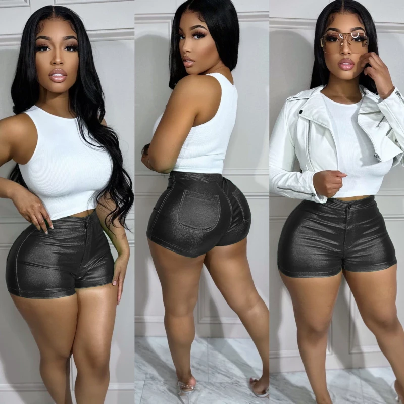 Sexy Candy Color Women Summer Shorts Streetwear