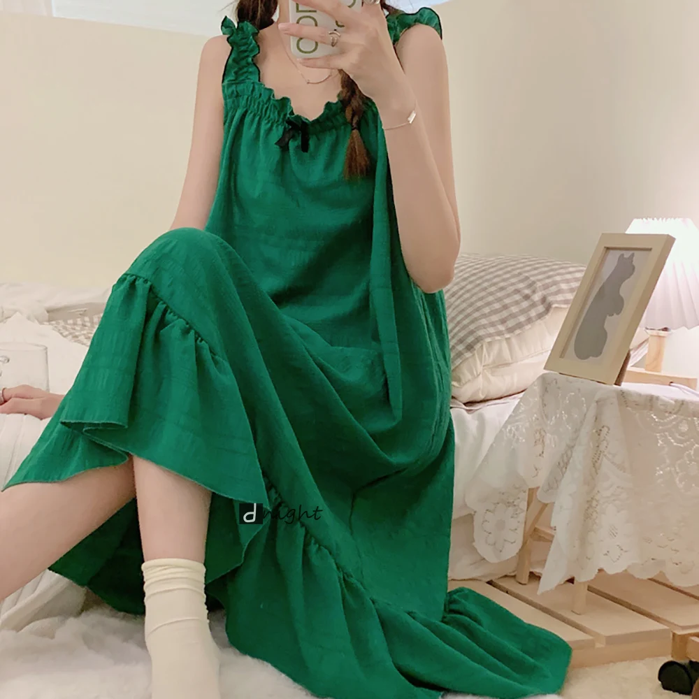 Night Gown for Women Nighty for Ladies Sexy Women Pajamas Large Sizes Dress for Fat Kawail Girl Woven Slip Dress for Summer 6XL