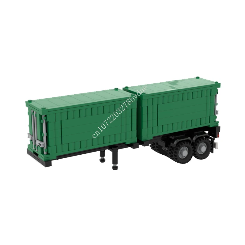 

406PCS MOC City Transportation Cargo Truck Container Trailer Model Building Blocks Bricks DIY Creative Assembly Toys Xmas Gifts