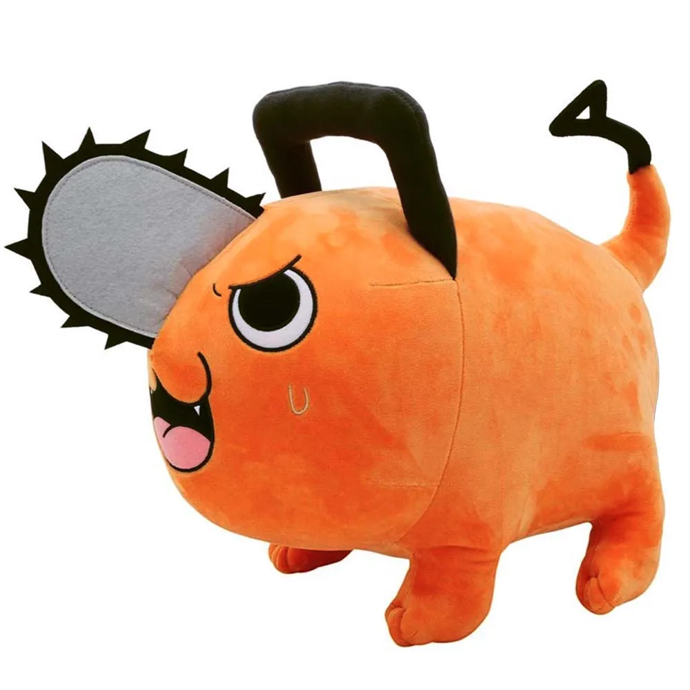 

Новая Милая японская аниме бензопила, злобный человек, большая плюшевая подушка, подушка, мягкая детская игрушка для косплея, кукла 35 см, подарки для мальчиков