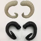 Белая аниме, пластиковая коза, искусственная Овечка, рога, рождественские костюмы, реквизит, Новинка