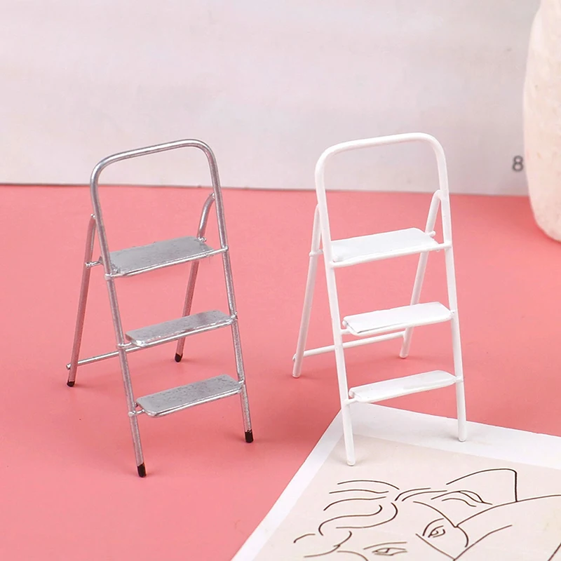 1:12 Миниатюрный Кукольный домик металлическая лестница имитация мебели