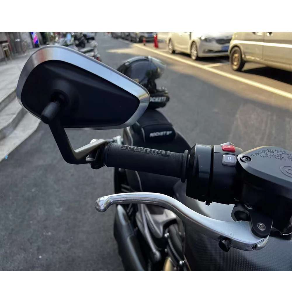 Руль мотоцикла с ЧПУ боковые зеркала заднего вида комплект зеркал для Street Trident 660