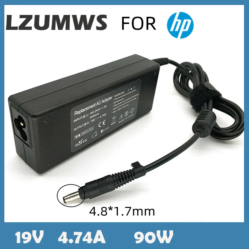 

19V 4.74A 90W 4.8*1.7MM AC Laptop Portable Charger Power Adapter For HP G70/G70t/G71 541 540 CQ511 515 516 V3700 DV6000