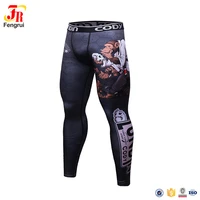cody lundin beautiful printed design strong tention high elasticity hot sale quick dry fabric sporting pants
