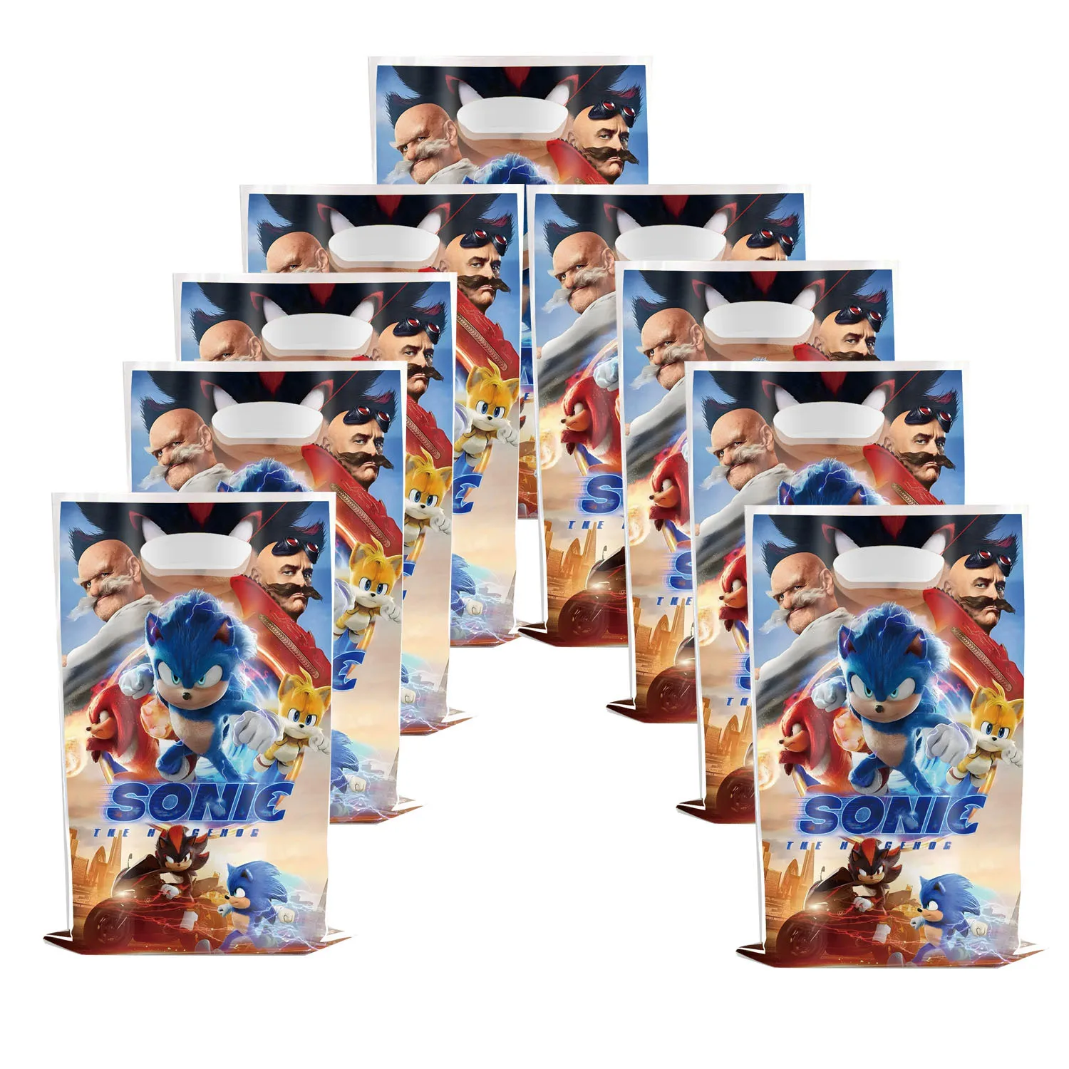 Подарочные пакеты Sonic: Ежики, Теневые персонажи, Эми. Фольгированные пакеты, сумки-тоут, украшения для вечеринок, подарки для взрослых и детей. (art.: 3920dba84a830) - 3920dba84a830