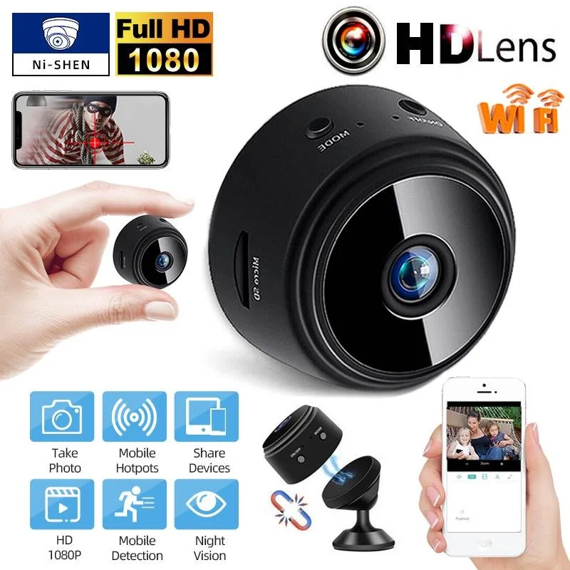 Мини-камера видеонаблюдения A9 Full HD 1080P Wi-Fi | Электроника