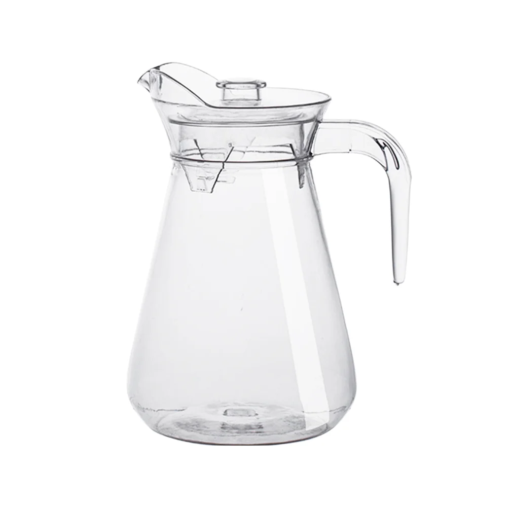 

Pitcher Water Jug Beverage Tea Pitchers Kettle Cold Fridge Lid Acrylic Iced Lemonade Jar Clear Drink Coffee Ice Hot Serving Beer