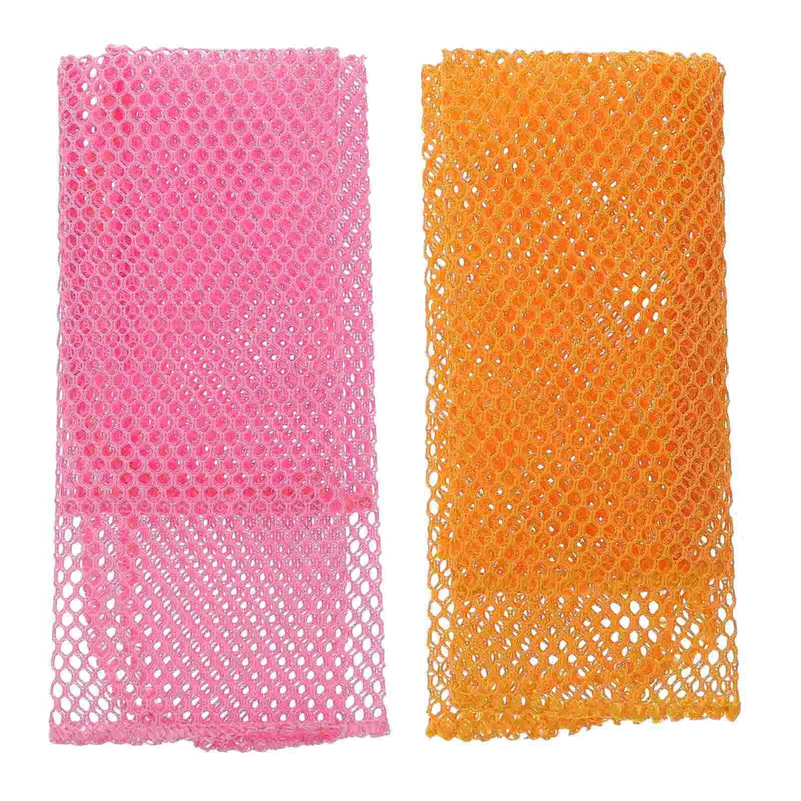 

Dish Cloth Net Rag Kitchen Washing Mesh Cleaning Towel Scrubber Dishes Bowl Scratch Non Wash Netted Cloths Scrubbing Scourer