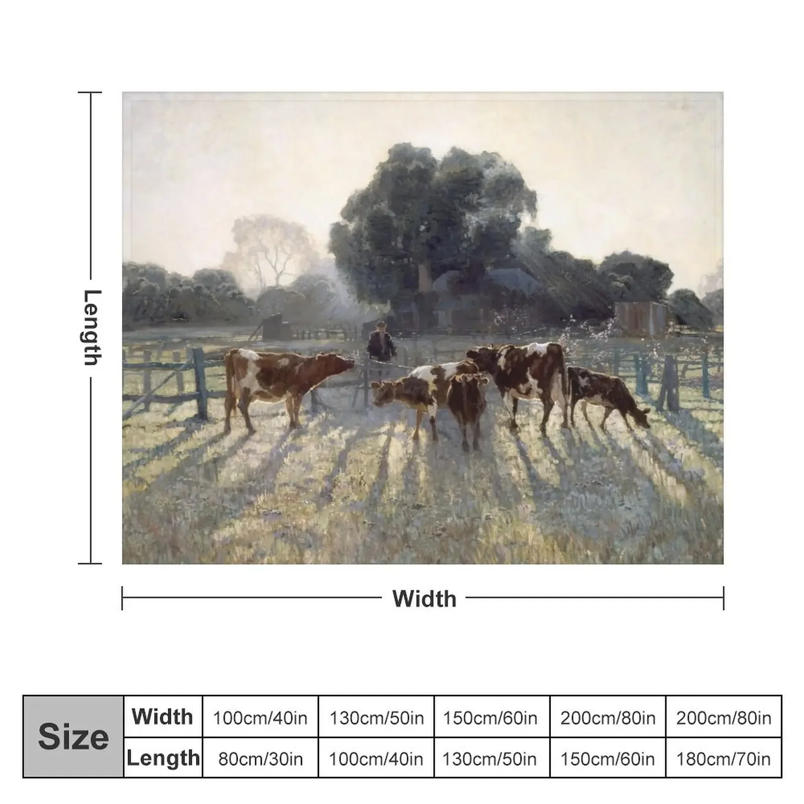 Одеяло с принтом Весна Мороз от Elioth