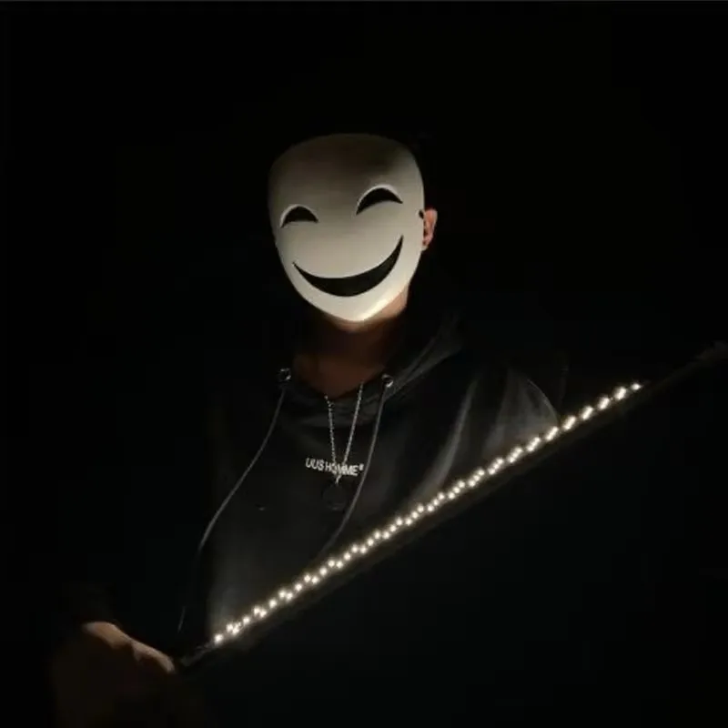 Аниме Черная пуля Хируко белая маска шлем косплей костюм реквизит подарок на