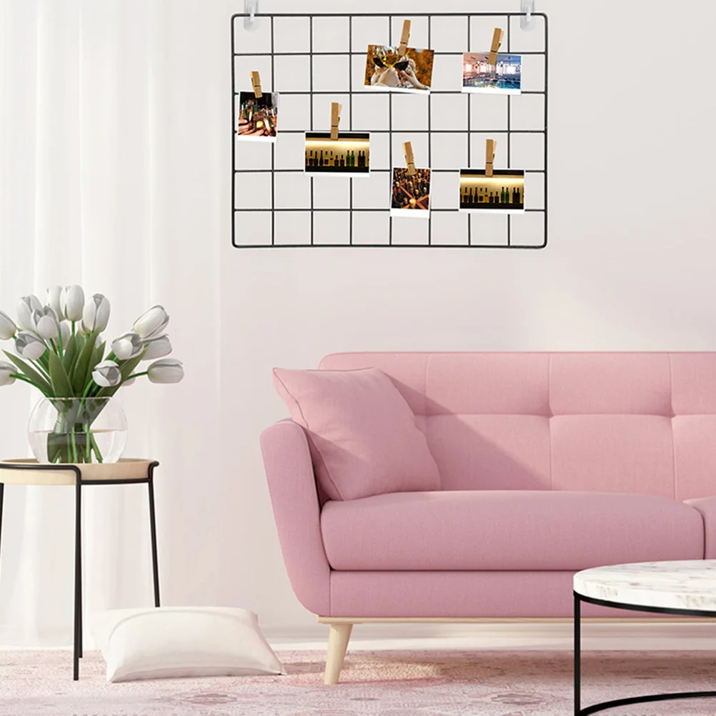 Полка железная подвесная сетка органайзер для фотографий настенные украшения