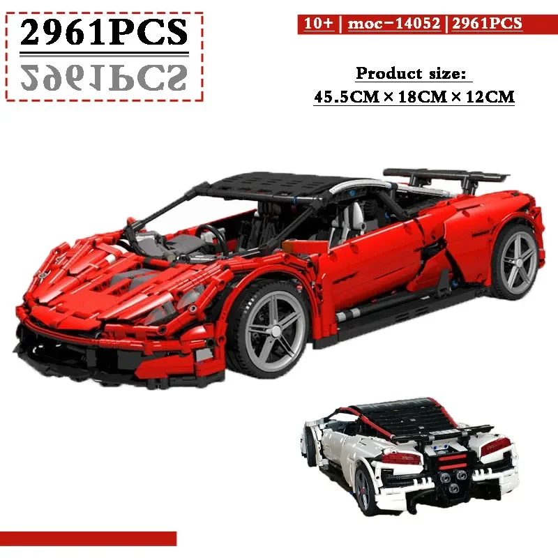 

MOC-14052 Supercar Assembly Stitching Building Block Model GTR V10 Roadster2961 Parts DIY Toys Kids Gift Birthday Christmas Gift